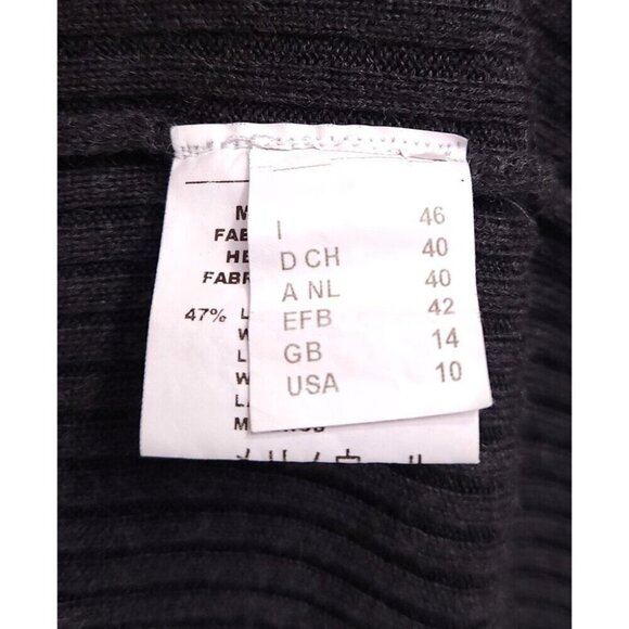 M by Missoni Ribbed Knit Long Sleeve Sweater 46 US 10 Womens Gray Multi $950 - Picture 9 of 11